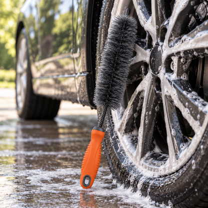 GritReach Wheel Barrel Brush — lifestyle