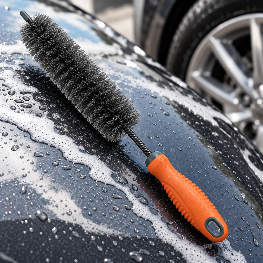 GritReach Wheel Barrel Brush — detail