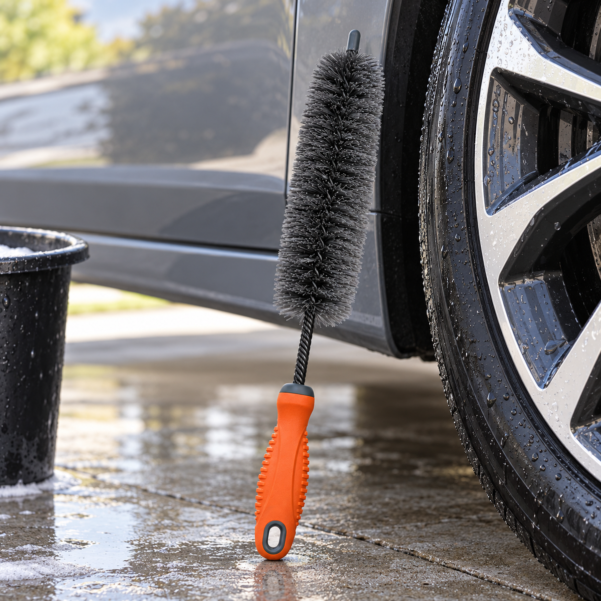 GritReach Wheel Barrel Brush — overview