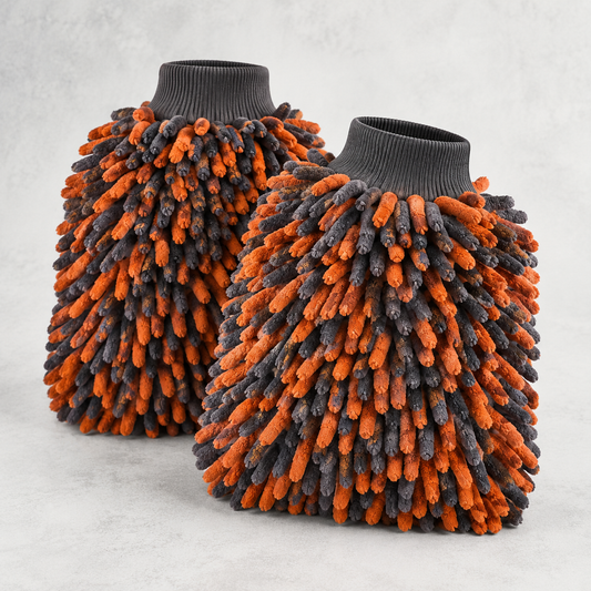 PlushArc Microfiber Wash Mitt Pair — hero